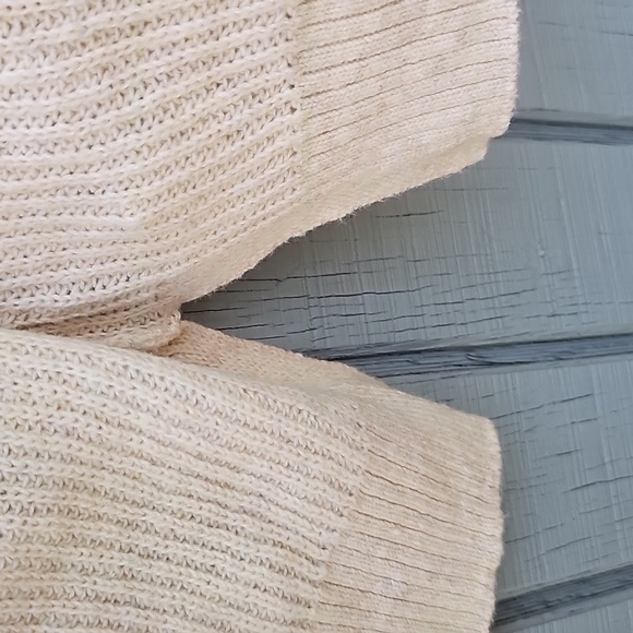 Auden Women's Open Front Sweater Robe with Pockets XL/XXL Oatmeal New - Picture 6 of 14